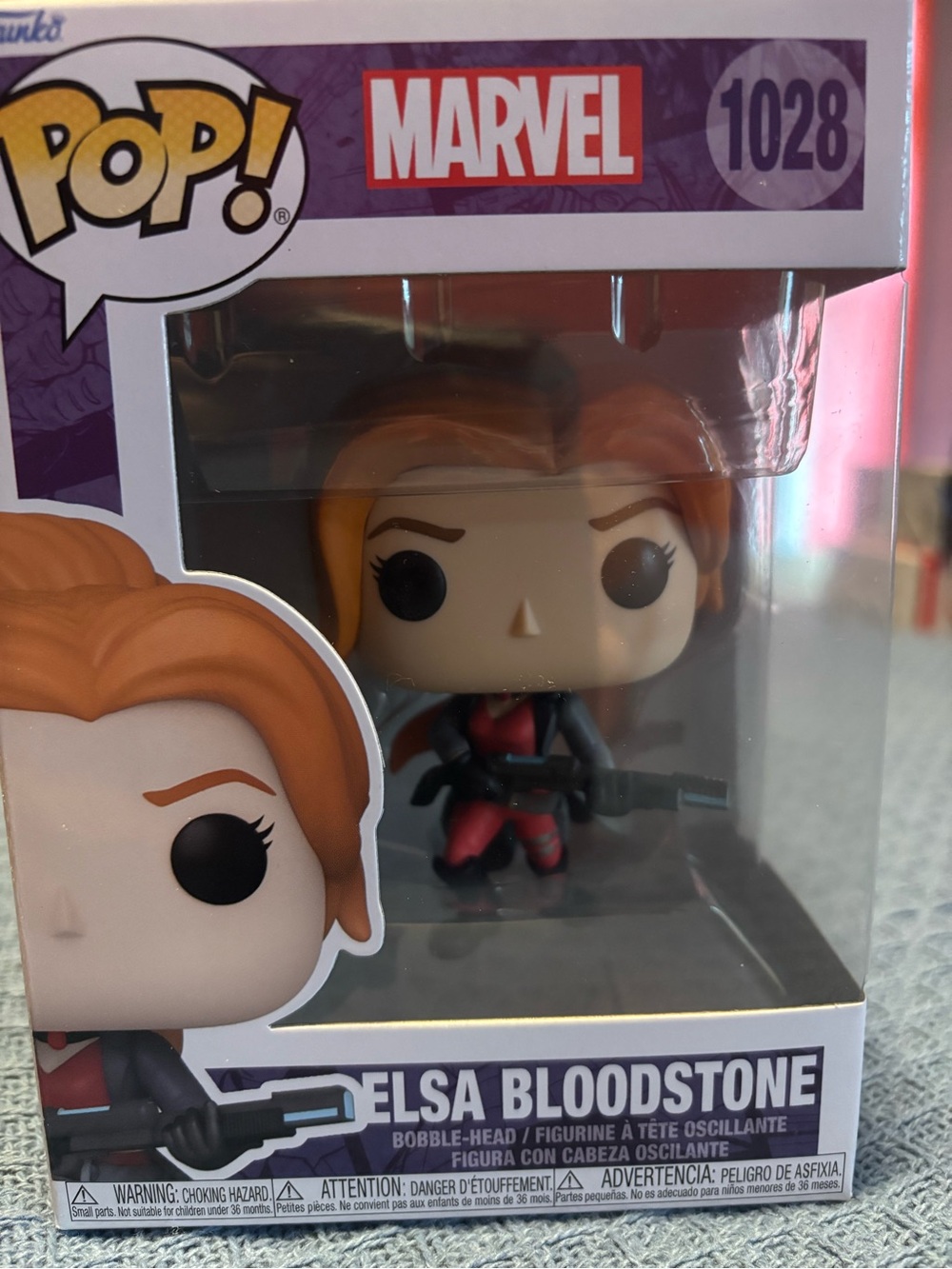 Funko Marvel Elsa Bloodstone Pop! Figure - Red, Black, Orange Hair